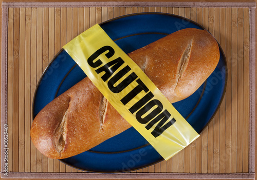 Photo: Bread with Caution Tape Bread with Caution Tape