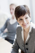 Smiling businesswoman