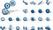 Big set icons - 35A. Gears Big set icons - 35A. Gears