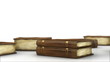 Stack of old books - in library