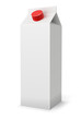 Milk or juice pack realistic vector illustration.