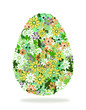 Floral Easter egg