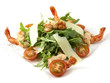 Caesar salad with prawns