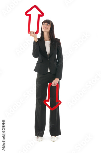 Foto: Businesswoman arrow Businesswoman arrow
