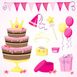 Vector: Little Princess's party Little Princess's party