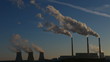 thermal power plant. time lapse.