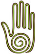Vector: hand symbol hand symbol