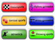 Vektor: Web buttons sports Web buttons sports