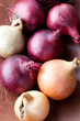 Red and yellow onions