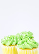 Cupcakes with Spring's Light Green for Frosting Cupcakes with Spring's Light Green for Frosting