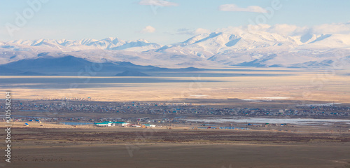 Photo: Altai village of Kosh-Agach Altai village of Kosh-Agach