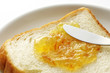 Orange marmalade on bread