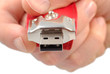 Mini Flash Drive Inserting
