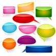 Speech bubbles of traditional and original forms. Speech bubbles of traditional and original forms.