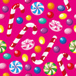 seamless pattern funny candies