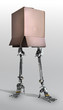 Illustration: Robot sort d'un carton Robot sort d'un carton
