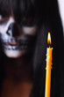 Gothic portrait of dead woman Gothic portrait of dead woman
