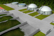 Biogasanlage aus Luftperspektive
