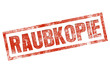 Raubkopie stempel, button