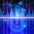 technology background: chemical formulas, digital wave technology background: chemical formulas, digital wave