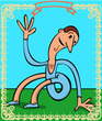 contortionist in the circus