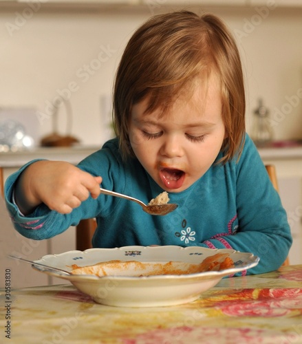 Photo: eating baby girl eating baby girl