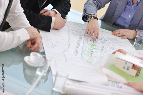 Photo: architect business team on meeting architect business team on meeting