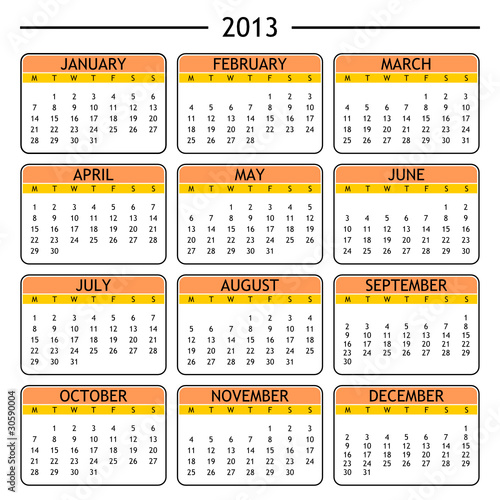 2013 Calendar Month on Calendar 2013    Lacatrina  30590004   See Portfolio