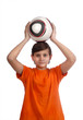 a child hold a ball