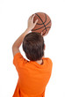 a child play basketball