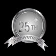 Vector: 25th or silver anniversary 25th or silver anniversary