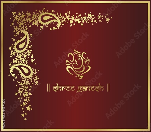 indian wedding invitation card background