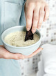 Spa procedures with sea salt. Medicine.