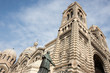 Cathédrale La Major avec la statue de Mgr Belsunce à Marseille.