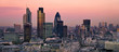 City of London at twilight
