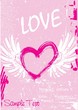 vintage heart valentines card