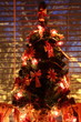 Christmas tree by the window