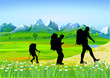 Vector: Berg Trecking Berg Trecking