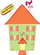 Hand drawn fabulous house