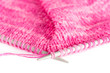 Handmade needle knitted pink canvas