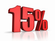 Red Fifteen Percent Red Fifteen Percent