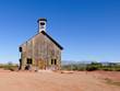 Vintage schoolhouse with bell tower in Arizona
