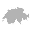 landkarte schweiz grau I