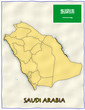 Saudi Arabia political division national emblem flag map