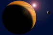 Sun rise on Jupiter