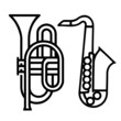 Saxophone and trumpet Saxophone and trumpet