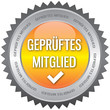 Button - Geprüftes Mitglied - gelb Button - Geprüftes Mitglied - gelb