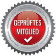 Button - Geprüftes Mitglied - rot Button - Geprüftes Mitglied - rot