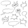 Vektor: Sprechblasen Comic Sprechblasen Comic