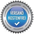 Button - Versandkostenfrei - blau